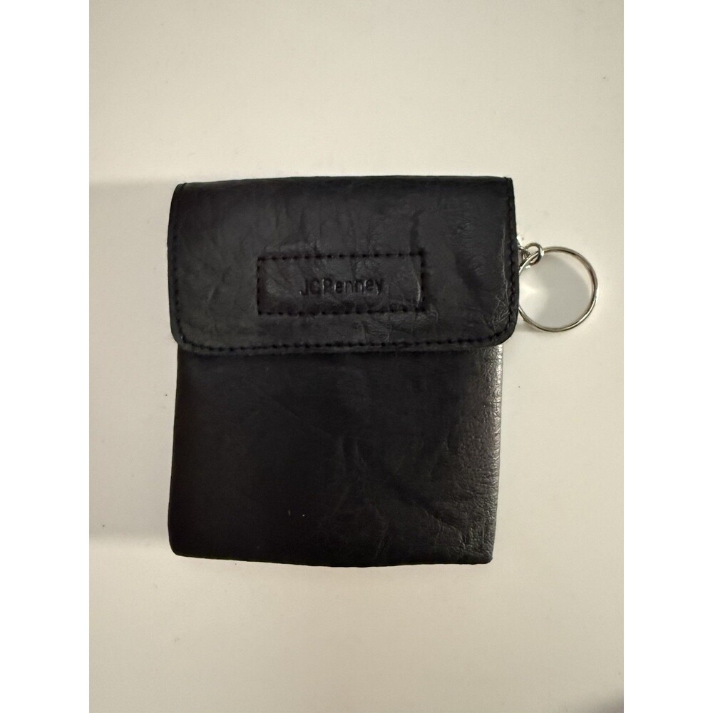 JCPenney Black Coin Purse Keychain Breast Cancer Awareness Promo Wallet - Gift